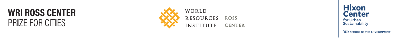 Prize, WRI Ross Center and Yale Hixon Center logos